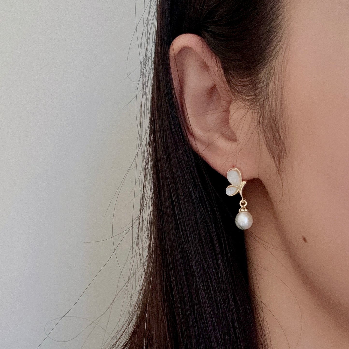 Butterfly wings dangle earrings