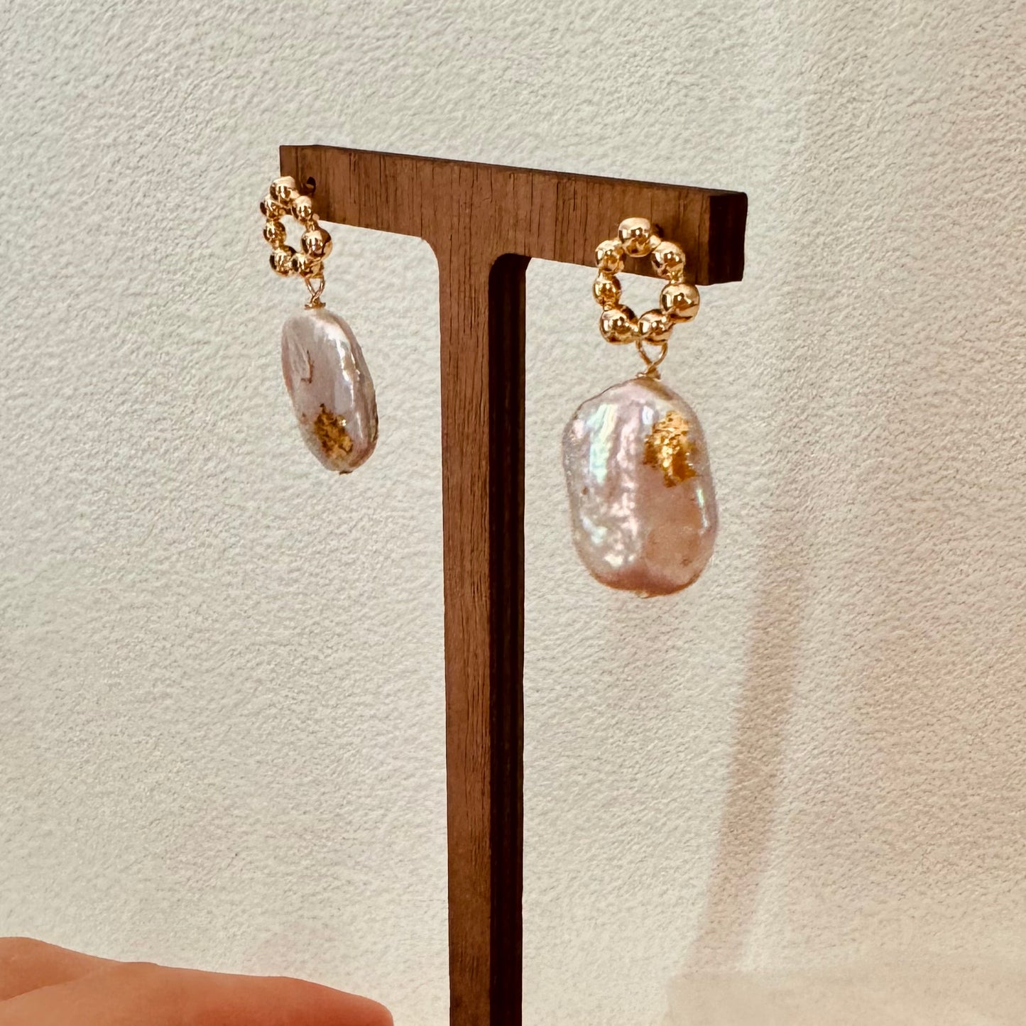 Baroque dangle earrings