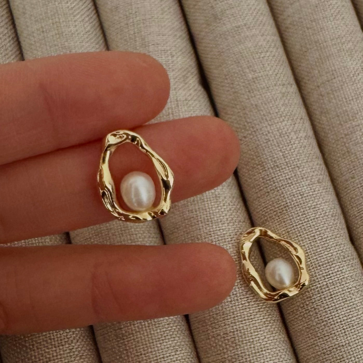 Dainty stud earrings