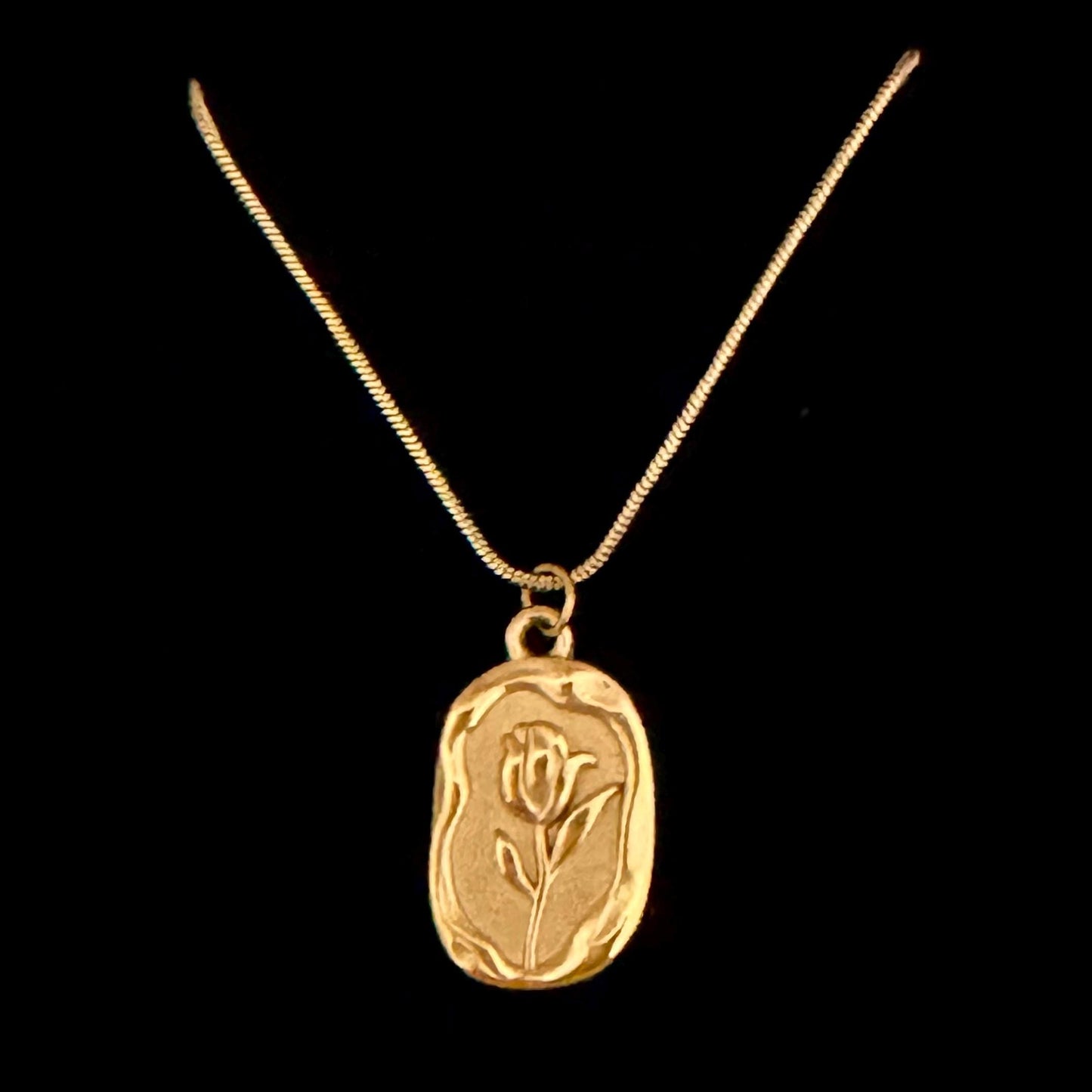 14k Rose Pendant necklace, bridal jewellery, pendant necklace gold, gift for her, birthday gift, anniversary gift