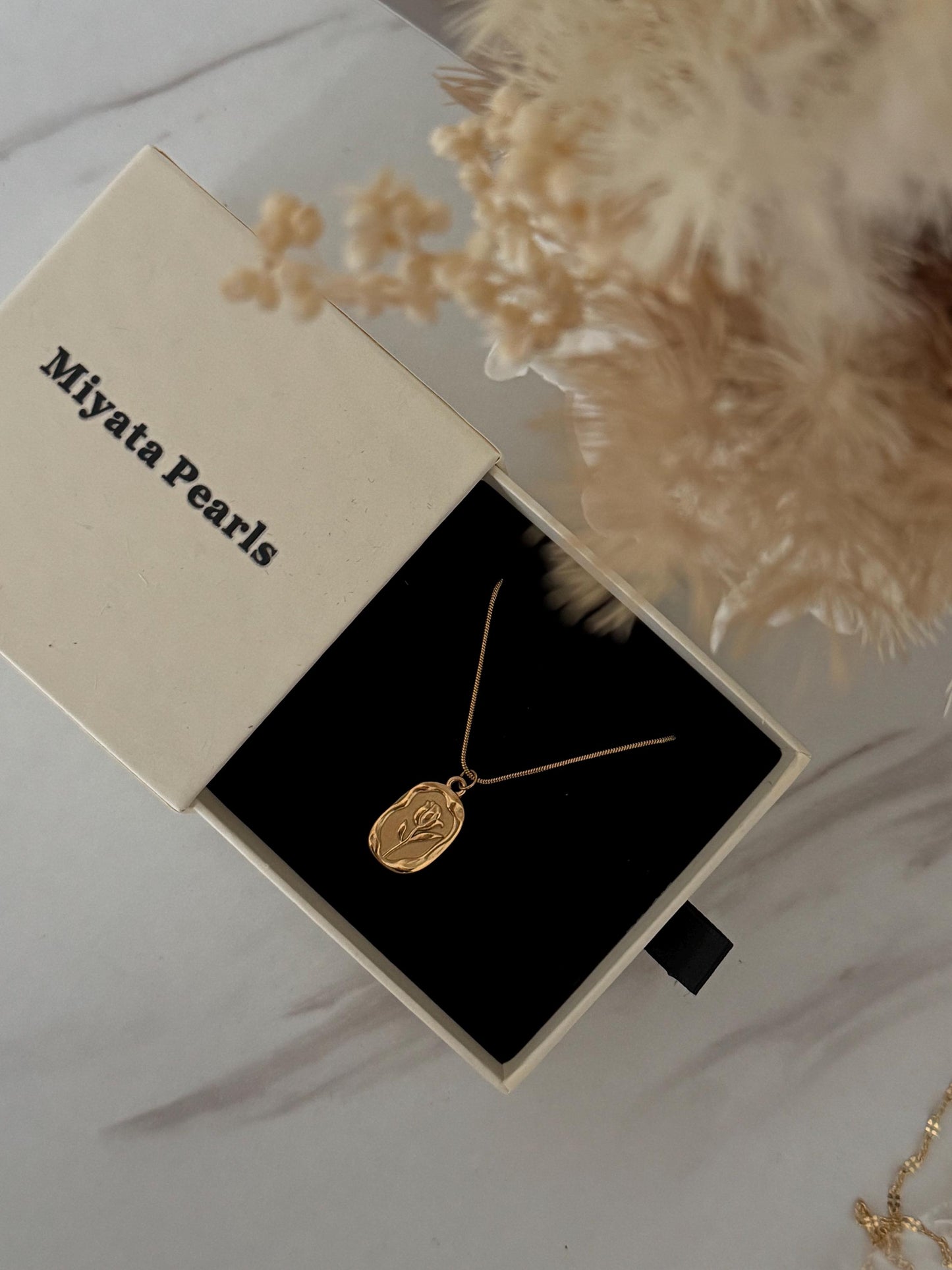 14k Rose Pendant necklace, bridal jewellery, pendant necklace gold, gift for her, birthday gift, anniversary gift