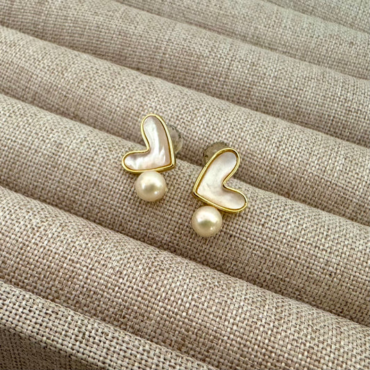 Genuine Freshwater Pearl Stud Earrings