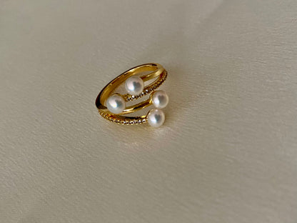 Meteor Pearl Ring