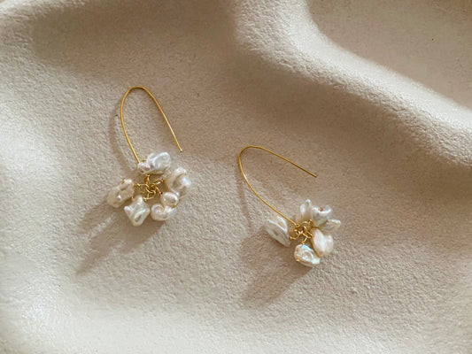 Freshwater pearl earrings