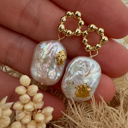 Baroque dangle earrings