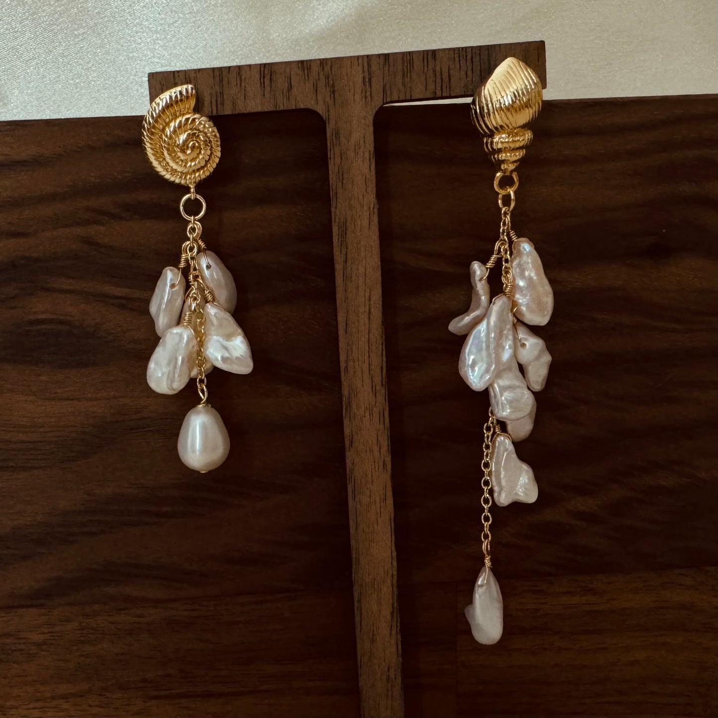 Genuine Baroque Freshwater Pearl Drop Earrings