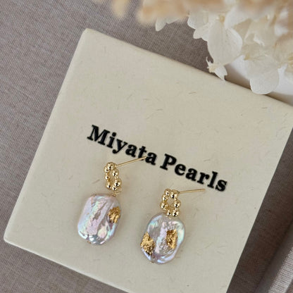 Baroque dangle earrings