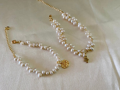Zodiac single layer Pearl Bracelet