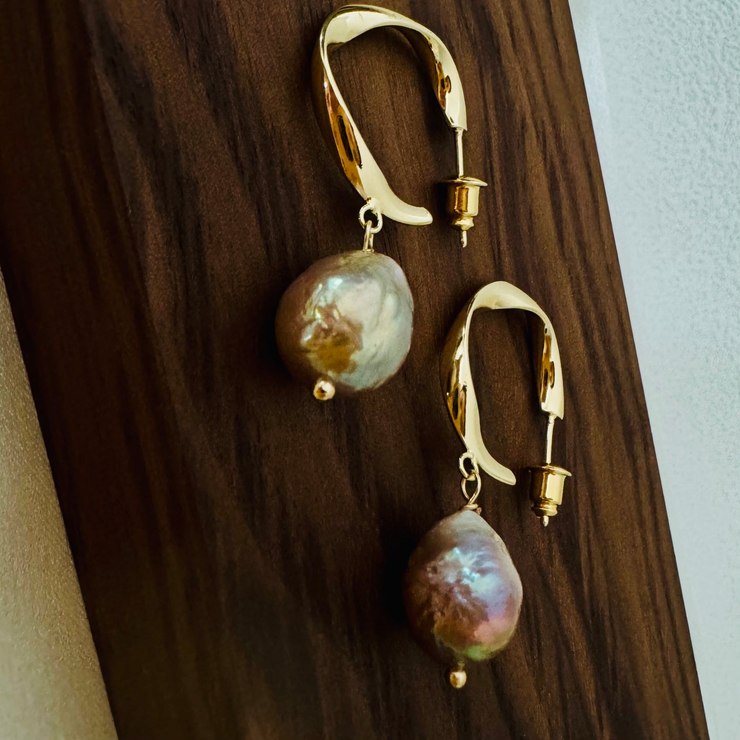 Genuine Baroque Freshwater Pearl Dangle Earrings