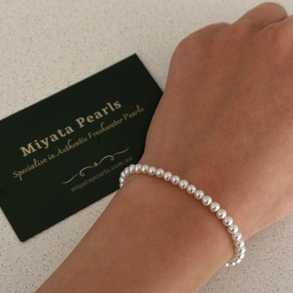 Aurora Freshwater Pearl Bracelet with 18k Gold