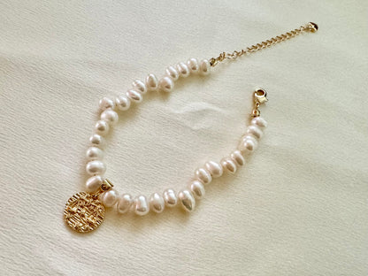 Zodiac single layer Pearl Bracelet