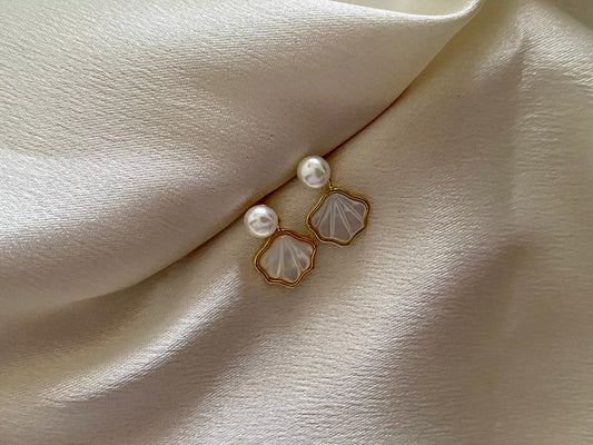 Seashell whisper Drop earring