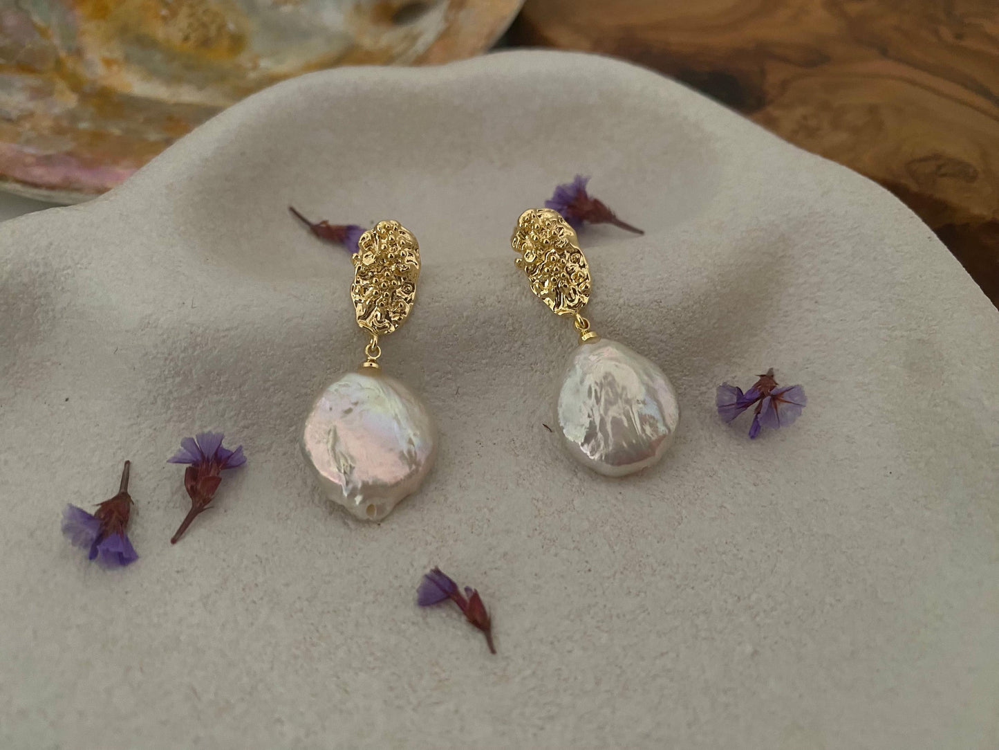 Celestial Harmony Baroque Earring Drops