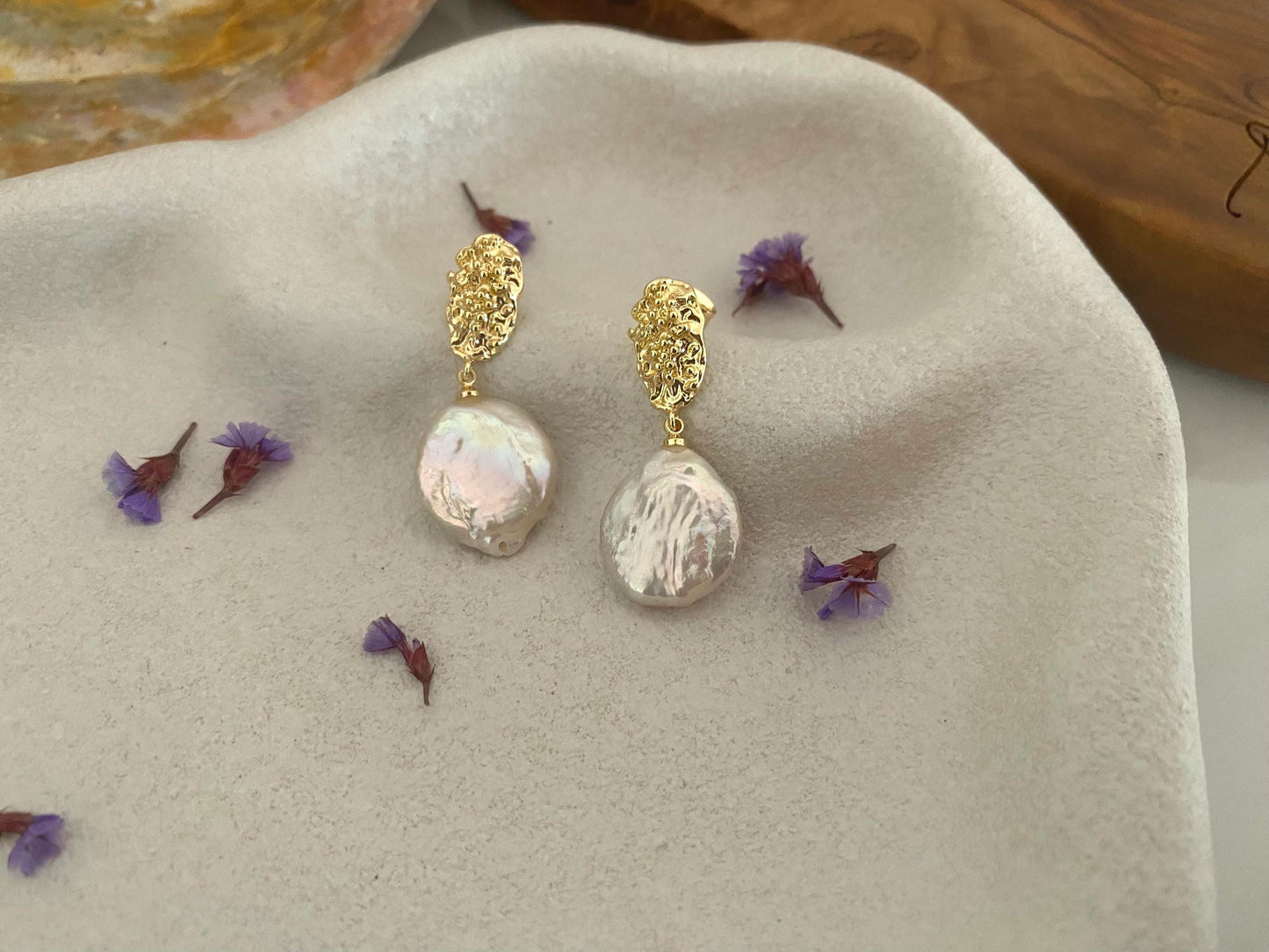 Celestial Harmony Baroque Earring Drops