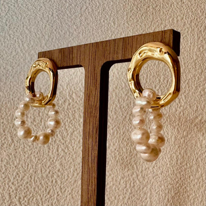 Genuine Freshwater Pearl Dangle Earrings