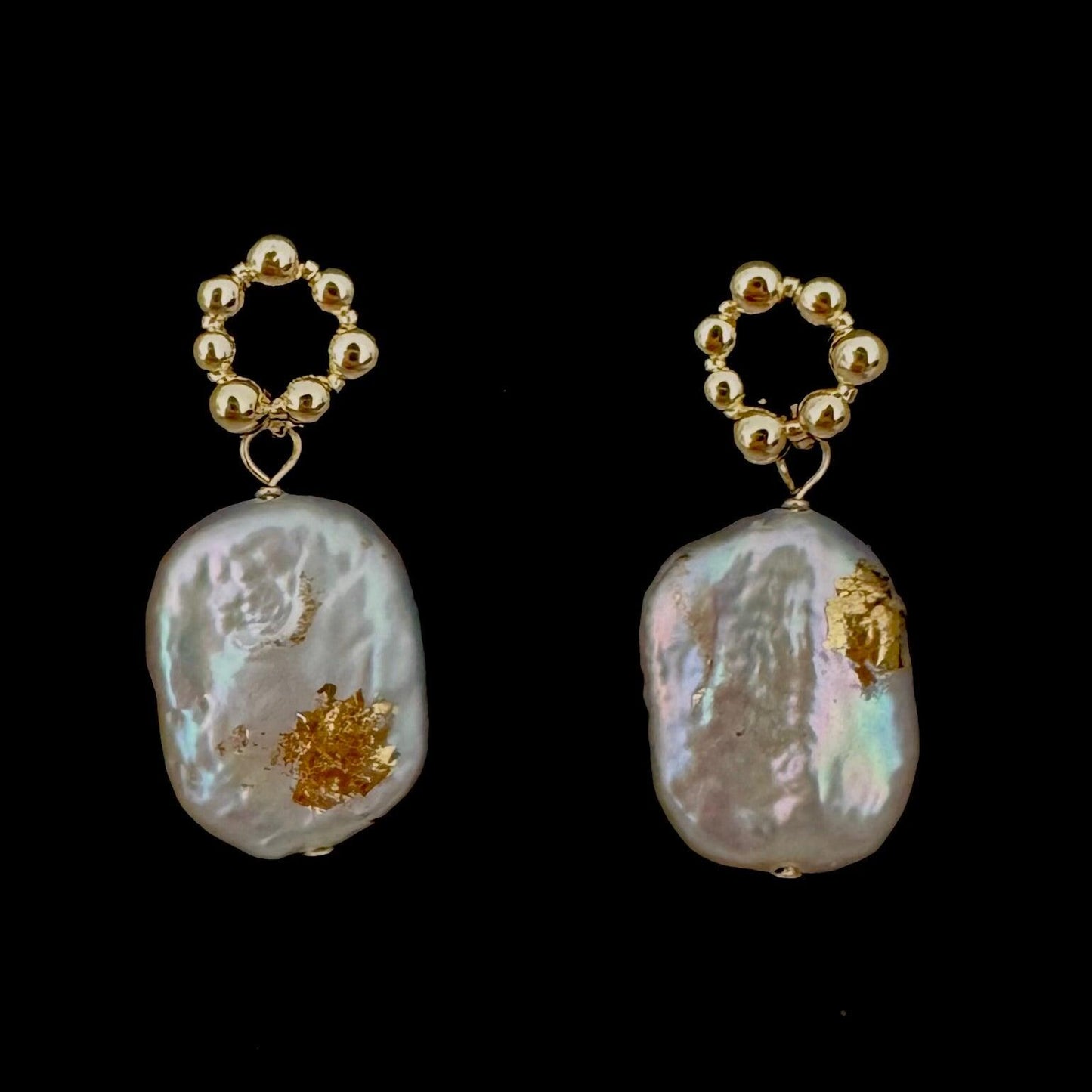 Baroque dangle earrings
