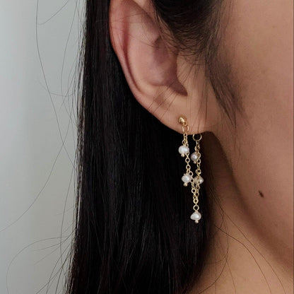 Pearl drop earrings