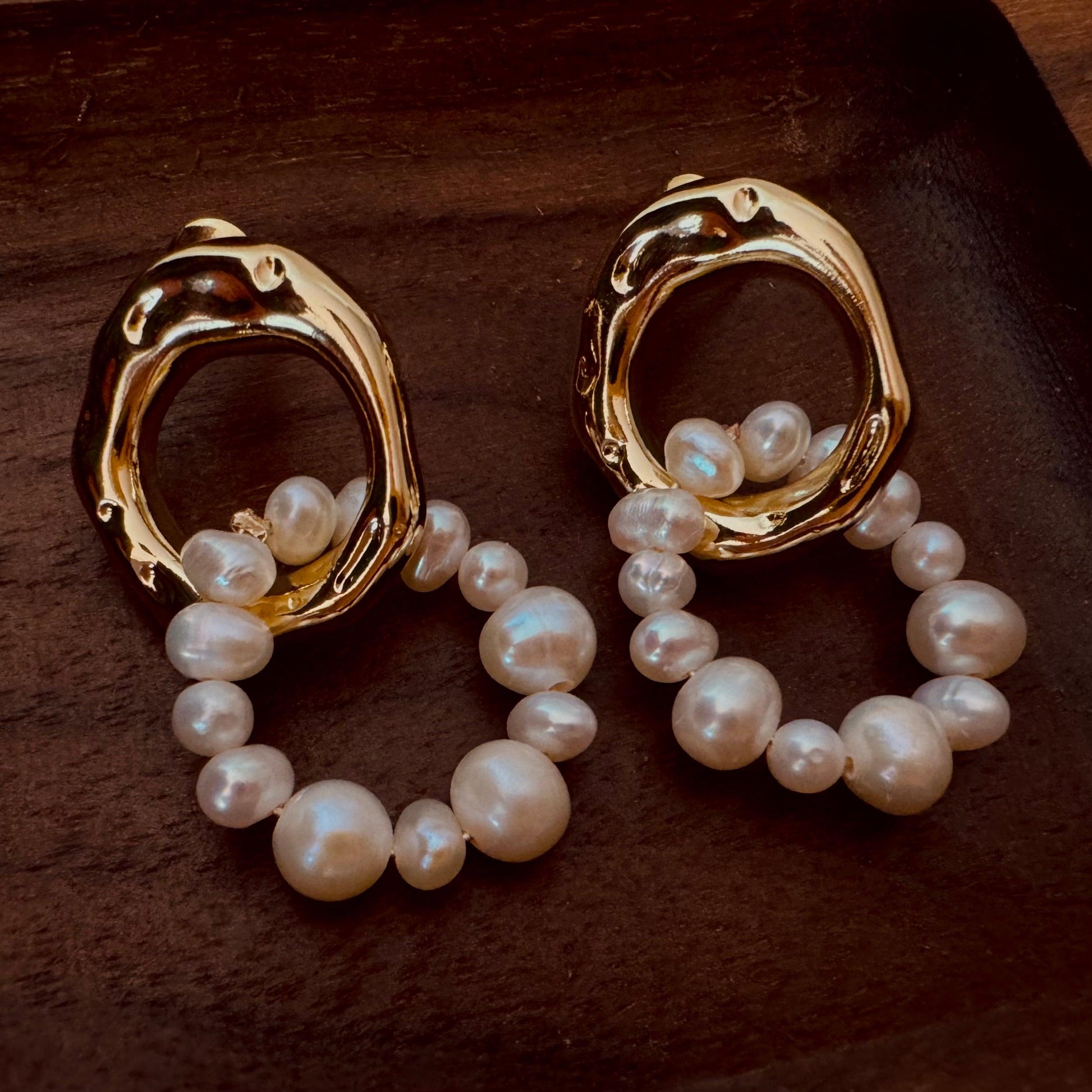 Genuine Freshwater Pearl Dangle Earrings