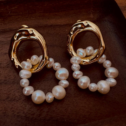 Genuine Freshwater Pearl Dangle Earrings