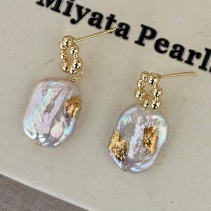 Baroque dangle earrings