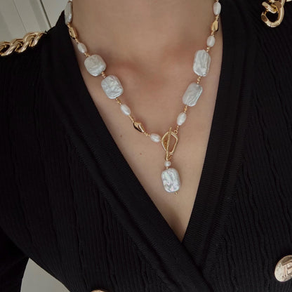 Large baroque pearl necklace, baroque pearls necklace, baroque chocker, gift for her
