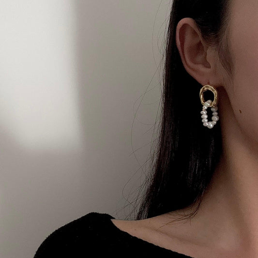 Genuine Freshwater Pearl Dangle Earrings