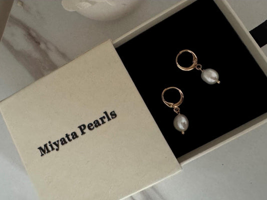 14k gold freshwater pearls earrings, real pearl, 18k gold plated silver, teardrop pearl, hoop earrings, bridal earrings pearl