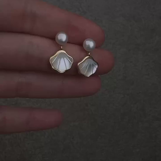 Seashell whisper Drop earring
