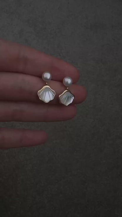 Seashell whisper Drop earring
